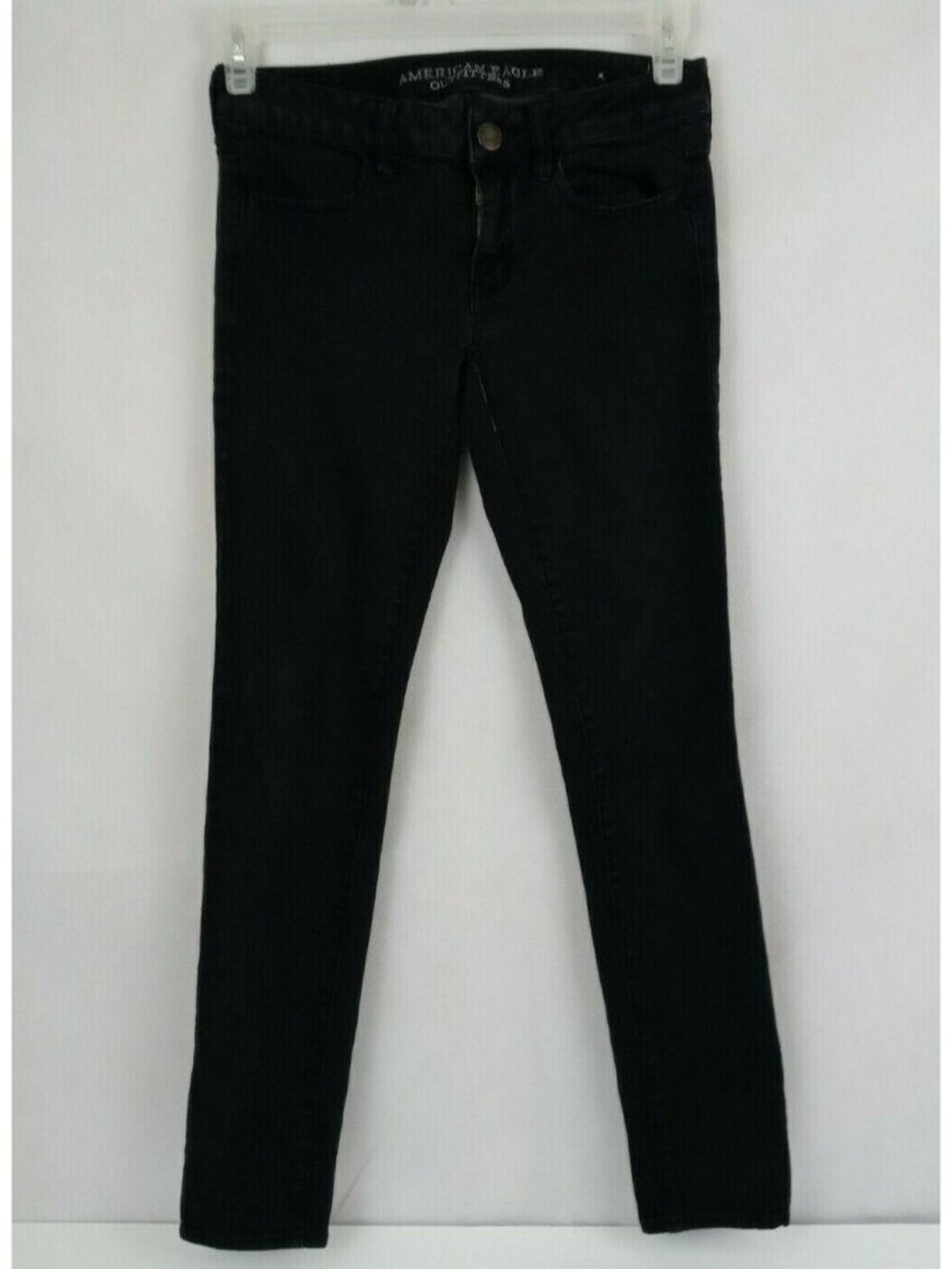 American Eagle Outfitters Whiskered Black Super Stretch Jeggings Pants Size 6